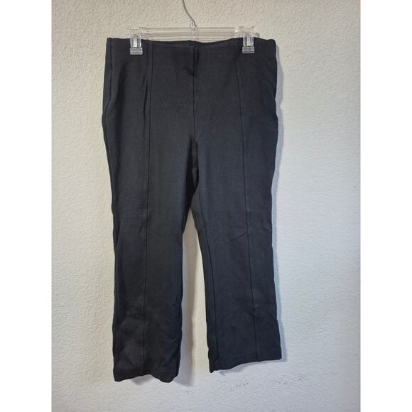 Rafaella Women's Size Large Center Seam Stretch Pants Black - Picture 1 of 5